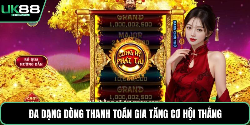 Đa dạng dòng thanh toán gia tăng cơ hội thắng